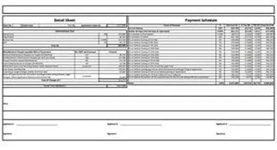 Sugee Verandas cost sheet preview